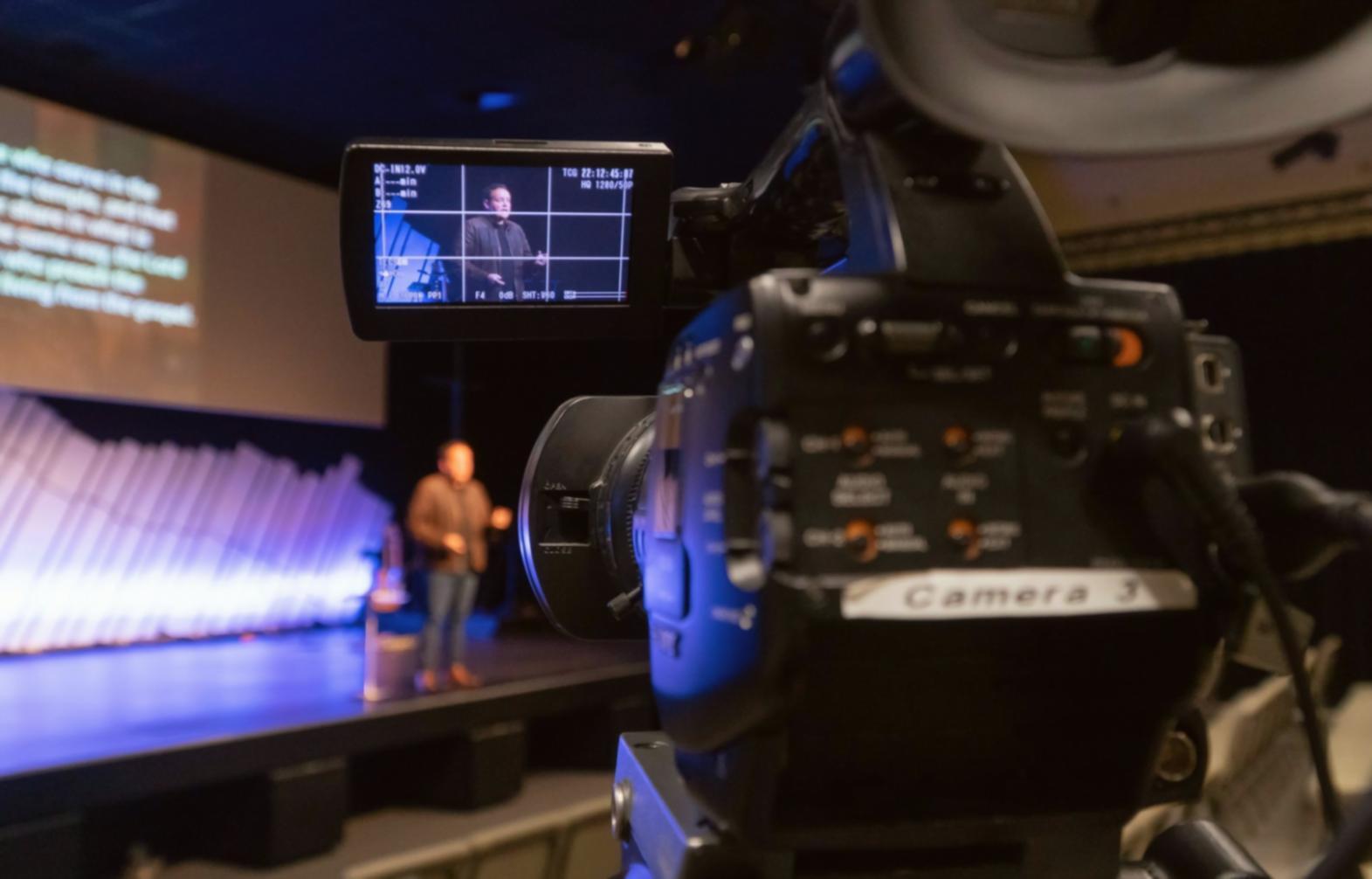 Professional video editing workspace with colour grading tools and timeline